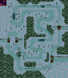 Thumbnail for a map of Round 9: Great Britain Event 3 for the Game Gear game Powerdrive.