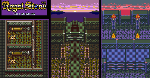 Thumbnail for a map of Cutscenes for the Game Gear game Royal Stone.