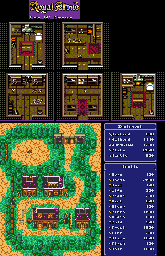 Thumbnail for a map of Town 10 for the Game Gear game Royal Stone.