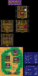 Thumbnail for a map of Town 11 for the Game Gear game Royal Stone.