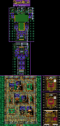 Thumbnail for a map of Town 13 for the Game Gear game Royal Stone.