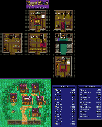 Thumbnail for a map of Town 14 for the Game Gear game Royal Stone.