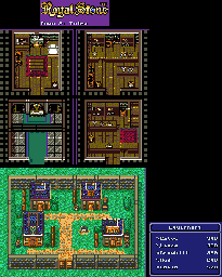 Thumbnail for a map of Town 2 for the Game Gear game Royal Stone.