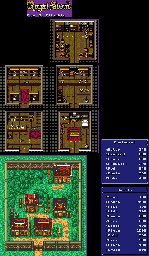 Thumbnail for a map of Town 6 for the Game Gear game Royal Stone.