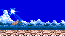 Thumbnail for a map of Gairyu Isle (Haohmaru) for the Game Gear game Samurai Shodown.