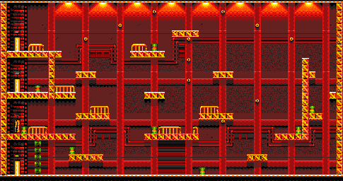 Thumbnail for a map of Building Area 2 for the Game Gear game Shinobi 2: The Silent Fury.