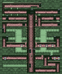 Thumbnail for a map of Factory Area 3 for the Game Gear game Shinobi 2: The Silent Fury.