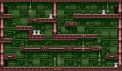 Thumbnail for a map of Factory Area 4 for the Game Gear game Shinobi 2: The Silent Fury.