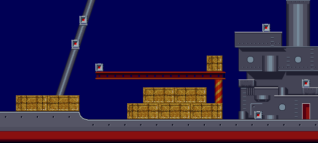 Thumbnail for a map of Harbor Area 2 for the Game Gear game Shinobi.