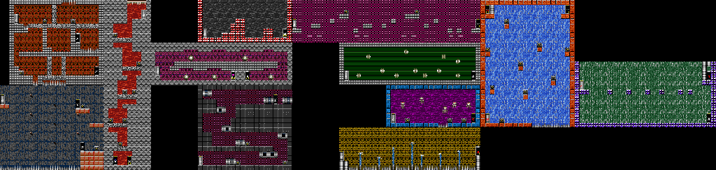 Thumbnail for a map of Metro City Area 2 for the Game Gear game Shinobi.