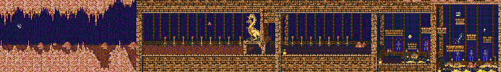 Thumbnail for a map of The Cave Of The Ancients for the Game Gear game Surf Ninjas.