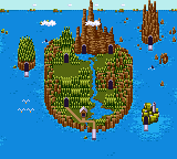 Thumbnail for a map of Island (In-Game Map) for the Game Gear game Tails Adventures.