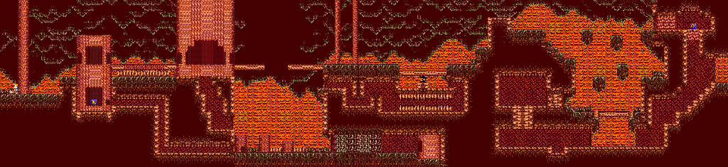 Thumbnail for a map of Poloy Forest Area 2 for the Game Gear game Tails Adventures.