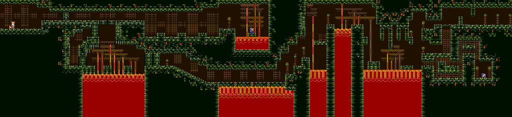 Thumbnail for a map of Volcanic Tunnel Area 1 for the Game Gear game Tails Adventures.