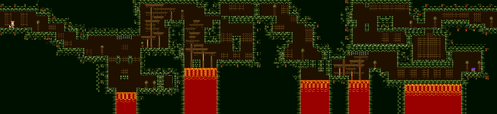 Thumbnail for a map of Volcanic Tunnel Area 2 for the Game Gear game Tails Adventures.