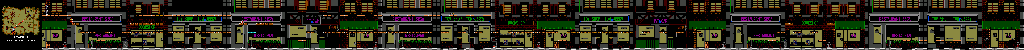 Thumbnail for a map of Stage 2: The Night Town for the Game Gear game Tom And Jerry: The Movie.