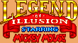 Title screen for the Game Gear game Legend Of Illusion: Starring Mickey Mouse.