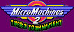 Title screen for the Game Gear game Micro Machines 2: Turbo Tournament.