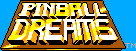 Title screen for the Game Gear game Pinball Dreams.