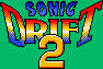 Title screen for the Game Gear game Sonic Drift 2.