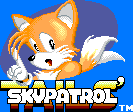 Title screen for the Game Gear game Tails' SkyPatrol.