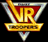 Title screen for the Game Gear game VR Troopers.