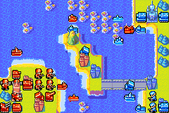 Thumbnail for a map of Field Training Naval Forces for the GBA game Advance Wars.