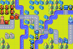 Thumbnail for a map of Field Training Tank Ops for the GBA game Advance Wars.