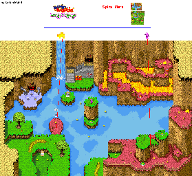 Thumbnail for a map of Spiral Mountain Spiral Mere for the GBA game Banjo-Kazooie: Grunty's Revenge.