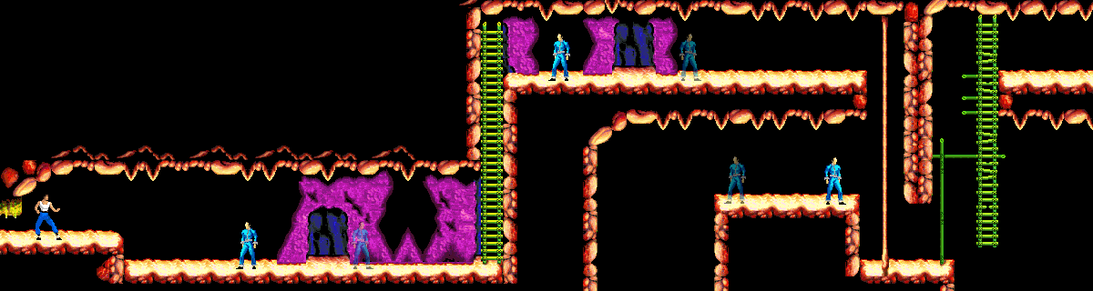 Thumbnail for a map of Act 1: Trial By Fire 2 for the GBA game Bruce Lee: Return Of The Legend.