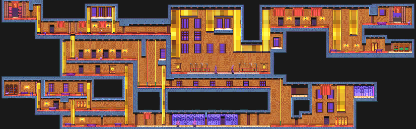Thumbnail for a map of Act 3: The Connection 3 (Unmarked) for the GBA game Bruce Lee: Return Of The Legend.