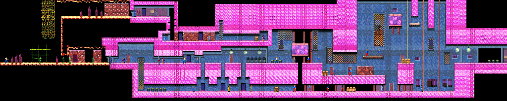 Thumbnail for a map of Act 8: Factory Of Doom 1 (Normal) for the GBA game Bruce Lee: Return Of The Legend.