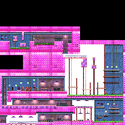 Thumbnail for a map of Act 8: Factory Of Doom 2 (Unmarked) for the GBA game Bruce Lee: Return Of The Legend.