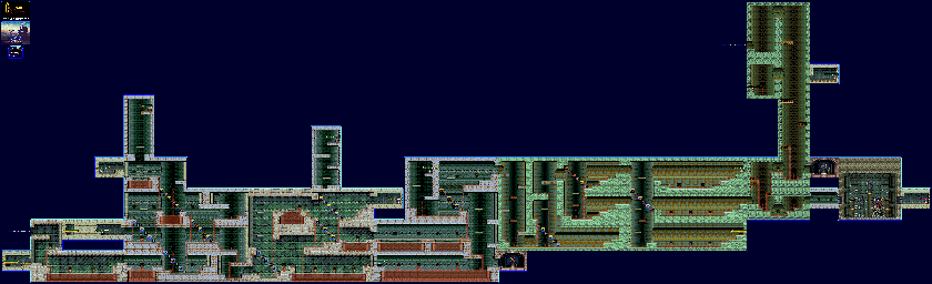 Thumbnail for a map of Underground Waterway for the GBA game Castlevania: Circle Of The Moon.