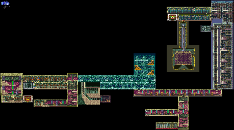 Thumbnail for a map of Castle A Castle's Treasury for the GBA game Castlevania: Harmony Of Dissonance.