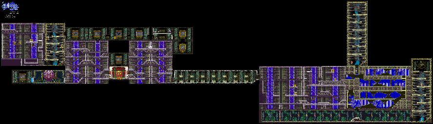 Thumbnail for a map of Castle A Cave Of Skeletons for the GBA game Castlevania: Harmony Of Dissonance.