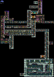 Thumbnail for a map of Castle A Clockwork Tower for the GBA game Castlevania: Harmony Of Dissonance.