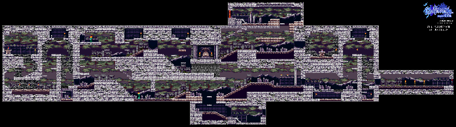 Thumbnail for a map of Castle B Approach Of Deplore for the GBA game Castlevania: Harmony Of Dissonance.