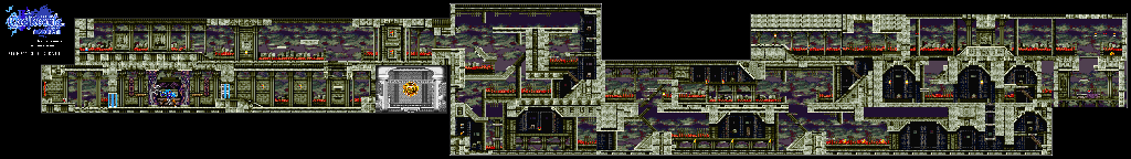 Thumbnail for a map of Castle B Heretic's Grave for the GBA game Castlevania: Harmony Of Dissonance.