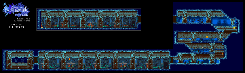 Thumbnail for a map of Castle B Room Of Illusion for the GBA game Castlevania: Harmony Of Dissonance.