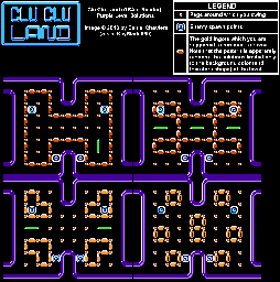 Thumbnail for a map of Purple Levels for the GBA game Clu Clu Land.