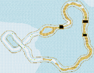 Thumbnail for a map of Barin Brain Ruins for the GBA game Crash Nitro Kart.