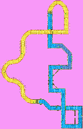 Thumbnail for a map of Teknee Android Alley for the GBA game Crash Nitro Kart.