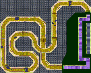 Thumbnail for a map of Teknee Assembly Lane for the GBA game Crash Nitro Kart.