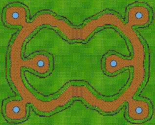 Thumbnail for a map of Terra Hub for the GBA game Crash Nitro Kart.