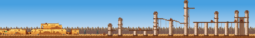 Thumbnail for a map of Mission 3: Operation Sandstorm Level 3 for the GBA game CT Special Forces 2: Back In The Trenches.