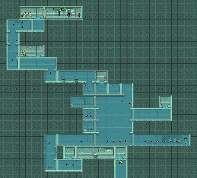 Thumbnail for a map of Mission 4: Inside The Boat Level 3 for the GBA game CT Special Forces: Bioterror.