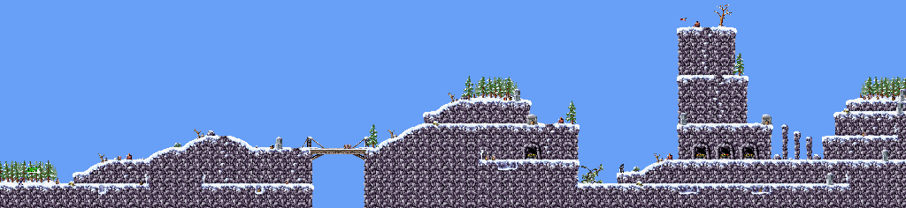 Thumbnail for a map of Mission 1: Snow Covered Mountains Level 1 for the GBA game CT Special Forces.