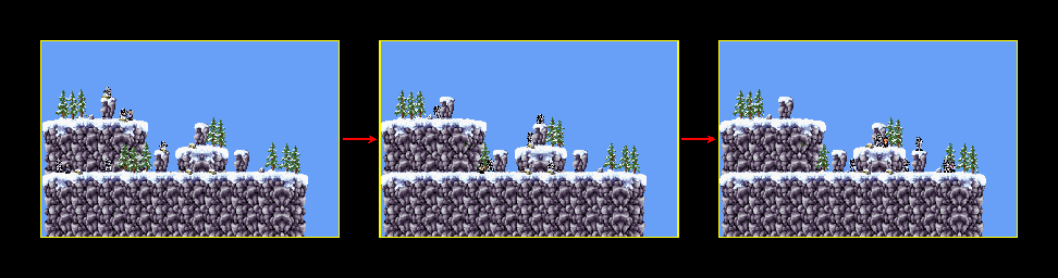 Thumbnail for a map of Mission 1: Snow Covered Mountains Level 3 - Sniper for the GBA game CT Special Forces.
