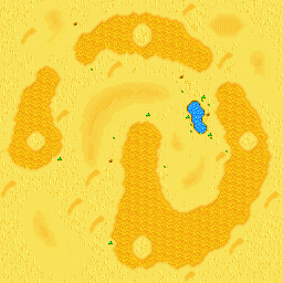 Thumbnail for a map of Desert 01 for the GBA game Diddy Kong Pilot.